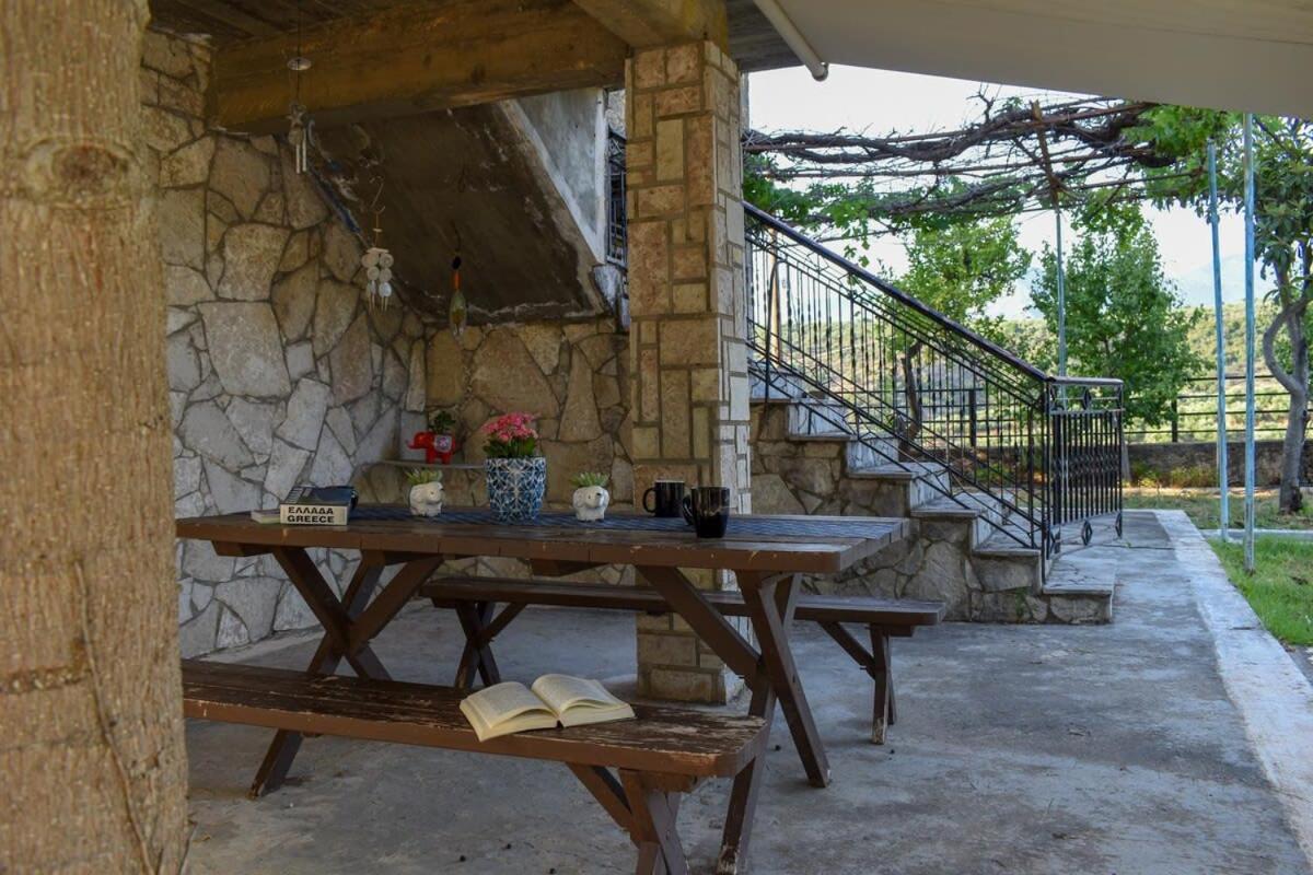Coastal Stone Residence With Spectacular Scenery Kitriai Экстерьер фото